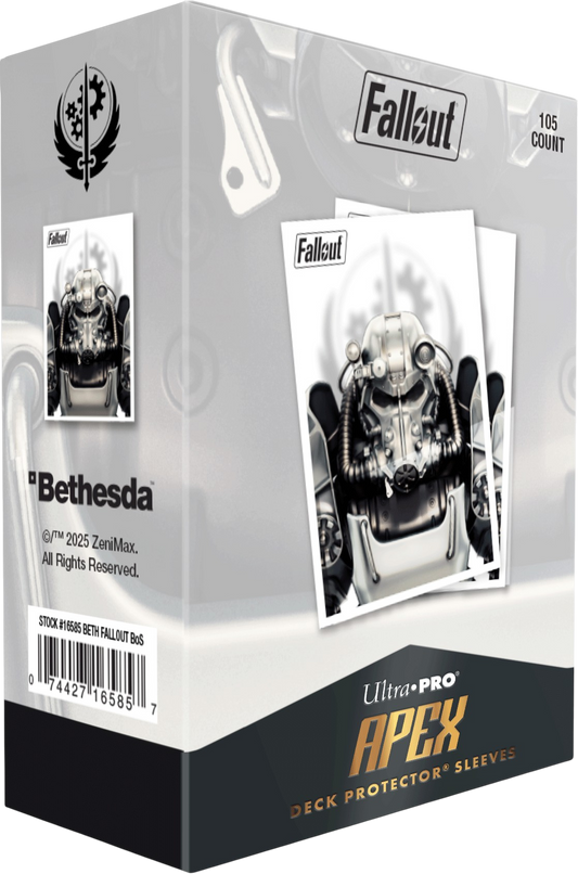 16585_ApexDP_BETH_Fallout_BrotherhoodOfSteel_PKG_Angle-1.png Sleeves Ultra Pro Apex Fallout (105pcs.)