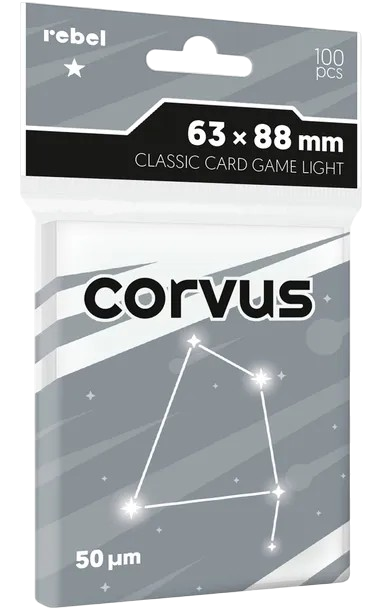 Rebel Corvus Light Card Sleeves (63 × 88 mm)