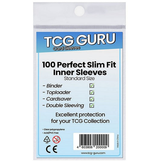 48be7a893c8b4300c13f88f6f721ce9d.jpg TCG GURU Perfect Slim Fit Inner Sleeves (100 pcs)