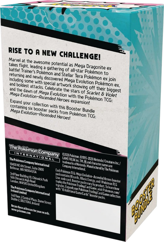 Pokemon TCG: Mega Evolution - Ascended Heroes Booster Bundle