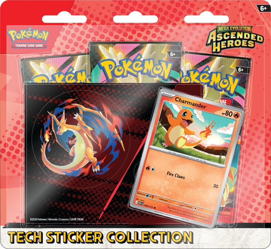 Pokemon TCG: Mega Evolution - Ascended Heroes: Charmander Tech Sticker Collection