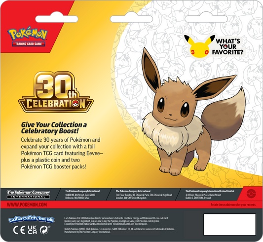 Pokemon TCG: 30th Celebration: 2-Pack Blister