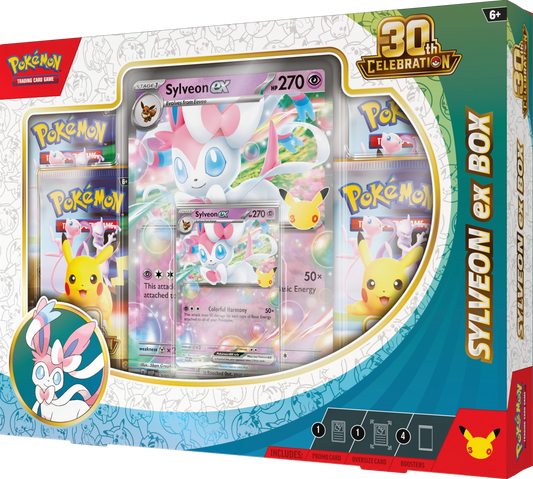 Pokemon TCG: 30th Celebration Ex Box - Sylveon ex