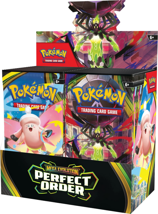 bboxfront_bf4294b2-91e9-4c43-9d71-8ce55fc564c7.png Pokemon TCG: Mega Evolution - Perfect Order - Booster Box