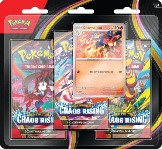 Pokémon TCG: Mega Evolution - Chaos Rising 3-Pack Blister