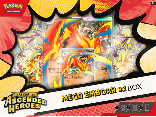 Pokemon Ascended Heroes: Mega Emboar ex Box