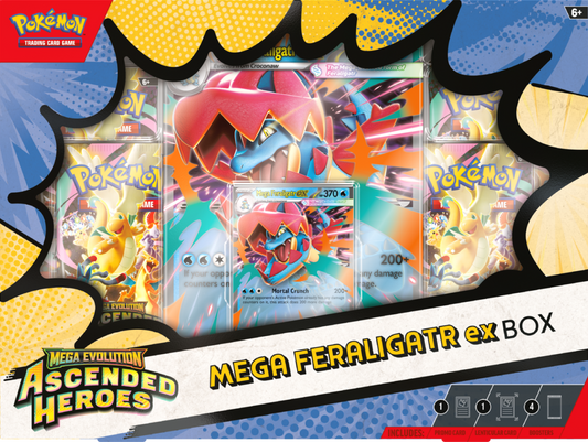 Pokemon Ascended Heroes: Mega Feraligatr ex Box