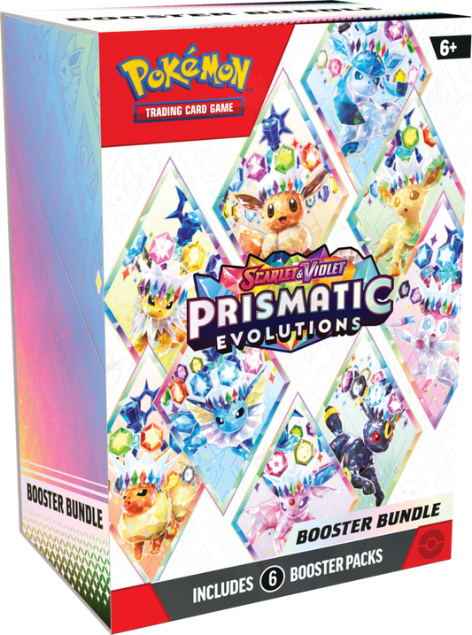 Pokémon TCG: Scarlet & Violet - Prismatic Evolutions - 6 Booster Pack Bundle