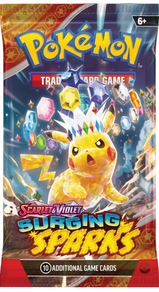 pokemon-tcg-surging-sparks-booster_1-1.png Pokémon TCG: Scarlet & Violet - Surging Sparks - Booster
