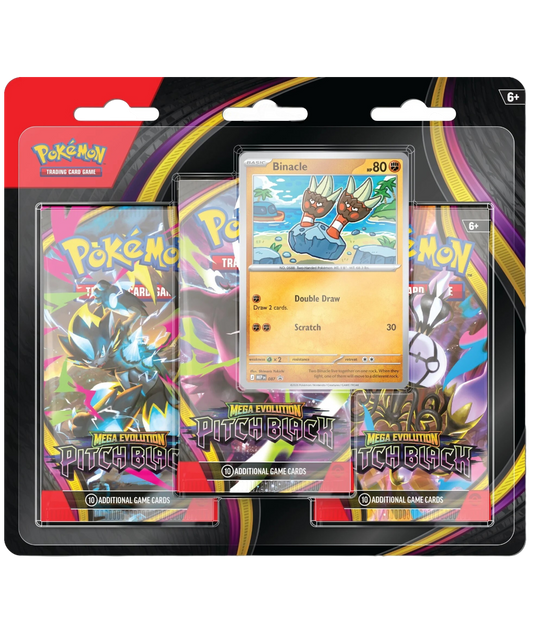 Pokemon TCG: Mega Evolution - Pitch Black - 3-pack Blister
