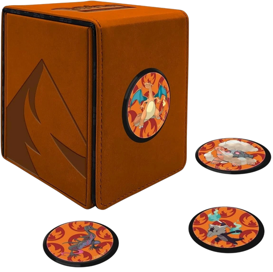 Ultra Pro Alcove Click Deck Box Pokemon Fire